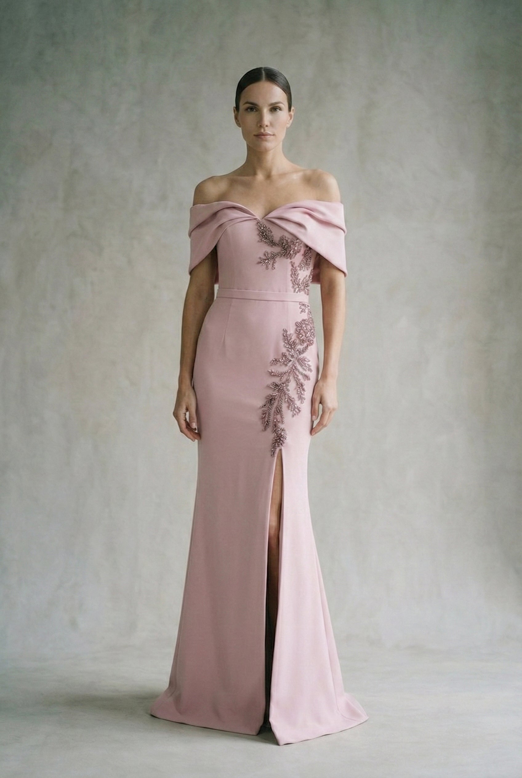 Embroidered crepe dress Embroidered crepe dress